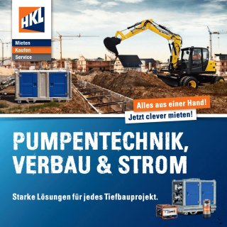 HKL MIETPARK | Pumpentechnik, Verbau & Strom