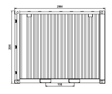 Lagercontainer 3m