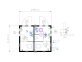 Sanitärcontainer 3 m WC Damen/Herren
