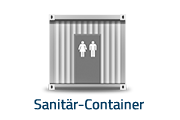 Sanitär Container mieten bei HKL