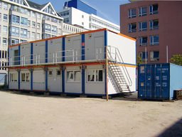 Mobile Raumsysteme von HKL BAUMASCHINEN im Einsatz beim Bau der Hamburger HafenCity