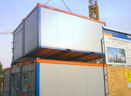 HKL Containereinheiten beim Neubau des Düsseldorfer Infektions- und Leberzentrum